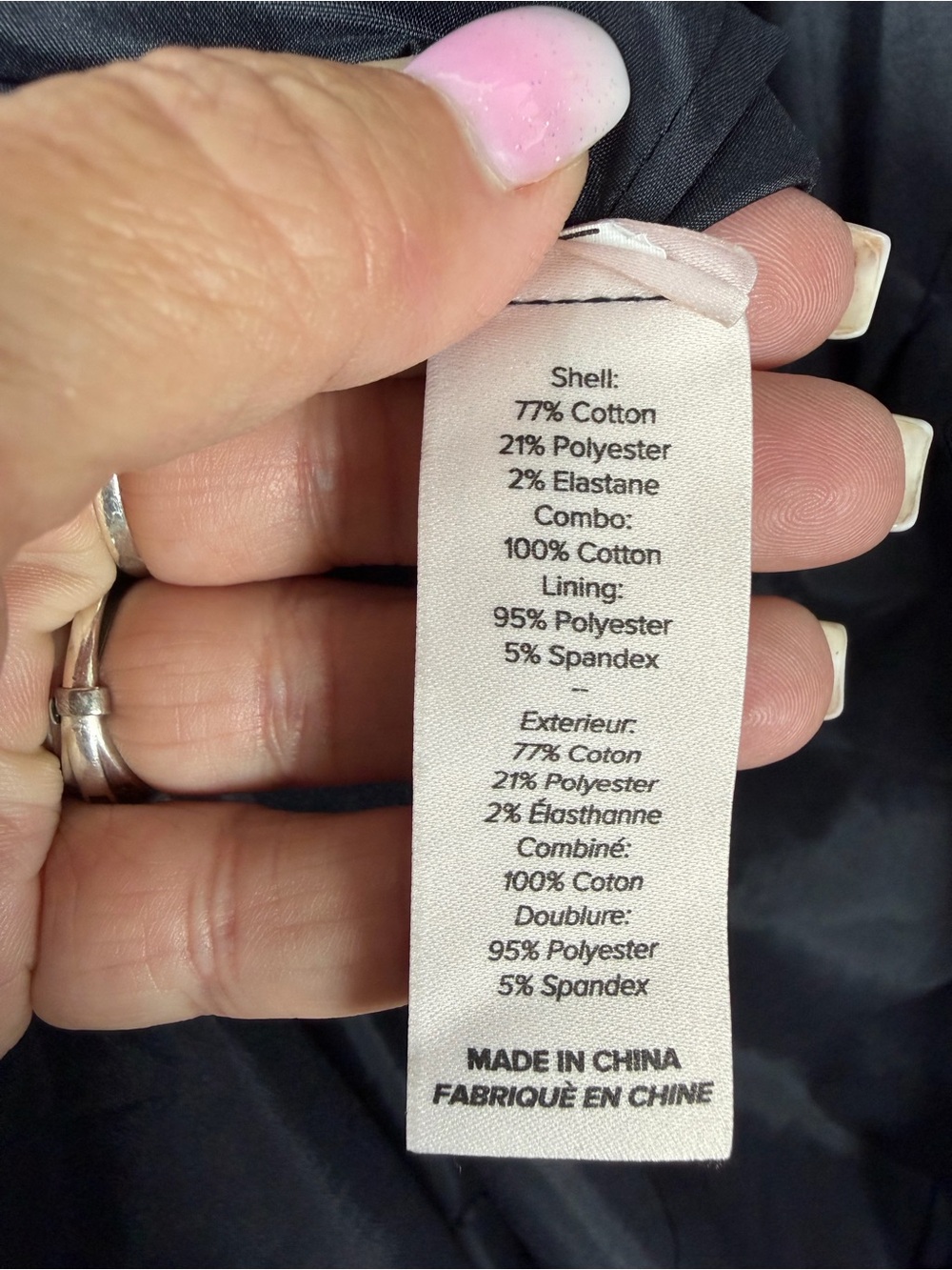 Cinq a Sept NWOT “Khloe” Women's Denim Mixed Media Indigo Jacket Size 2. - Picture 5 of 16
